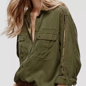 Women's Green Free People Shirt